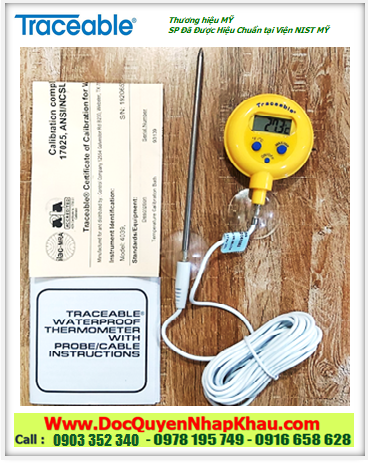 Traceable 4039, Nhiệt kế Min Max –50 đến 300°C Traceable@4039 Water-Resistant Traceable® Thermometer